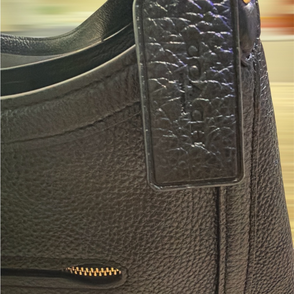 Coach Black Leather Shoulder Bag - Picture 4 of 5